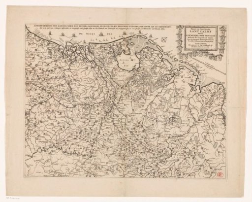 Map of the Netherlands with the war situation of 1672-73