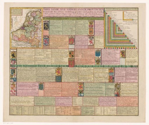 Map of the Seventeen Provinces with explanation