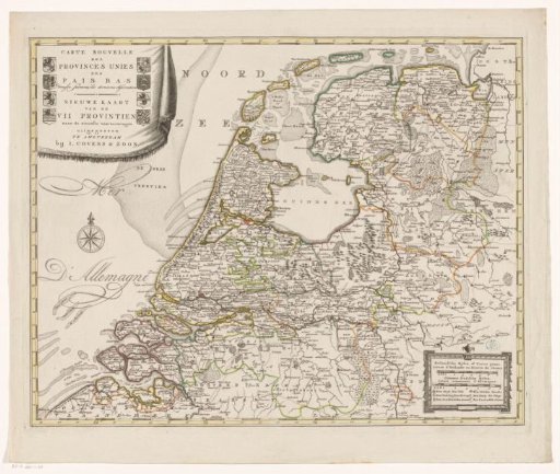 Map of the Republic of the Seven United Netherlands
