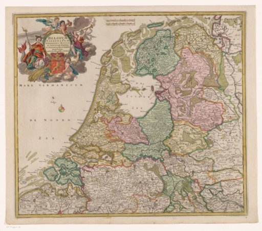 Map of the Republic of the Seven United Netherlands