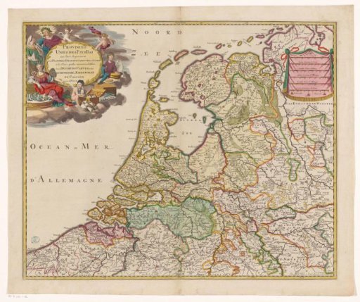 Map of the Republic of the Seven United Netherlands