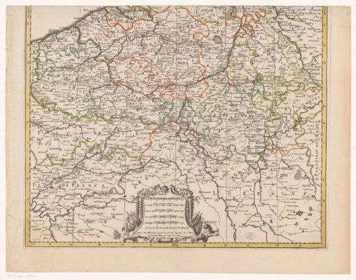 Map of the Seventeen Provinces (lower part)