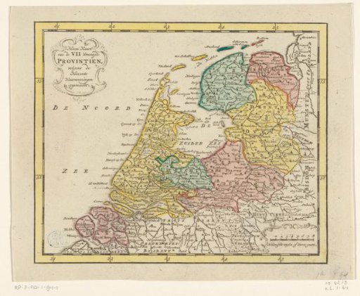 Map of the Republic of the Seven United Netherlands