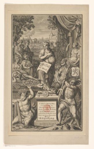 Title Print for Portfolio 10 of the Atlas Ottens (Rijnland)