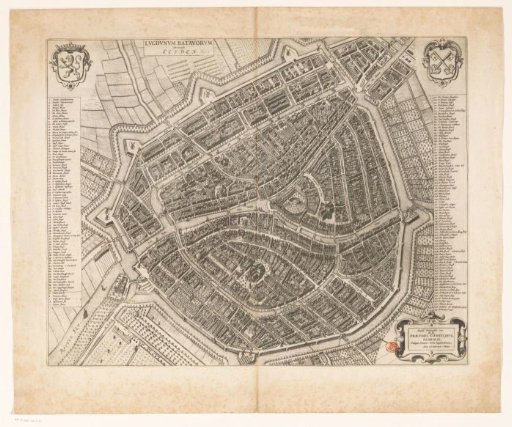 Map of Leiden