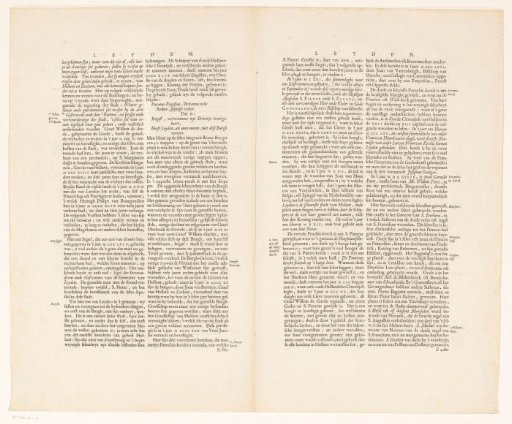 Part of a description of the city of Leiden