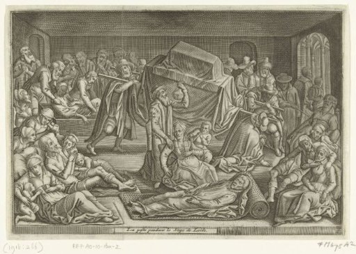 Deaths from disease and plague among the citizens of Leiden, 1574