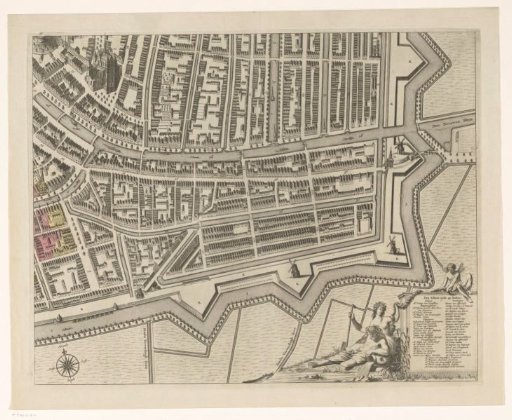 Map of Leiden (lower right part)