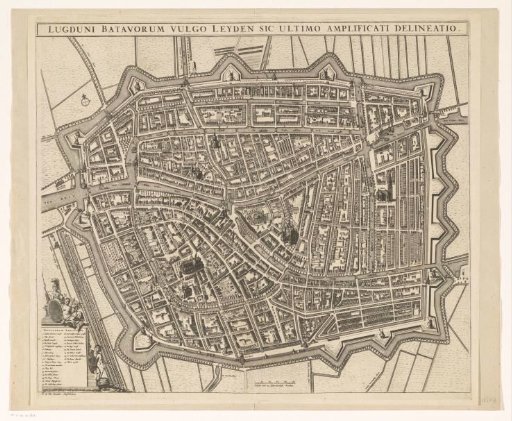 Map of Leiden
