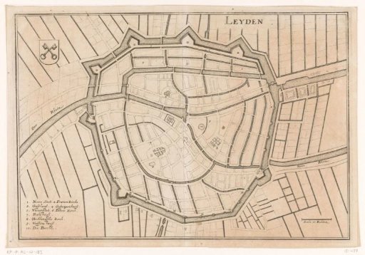 Fortress Map of Leiden