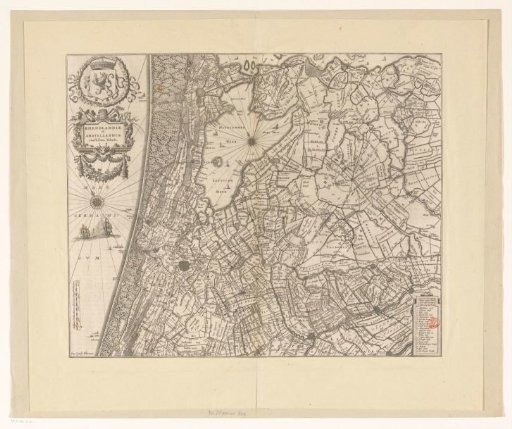 Map of Rijnland and Amstelland