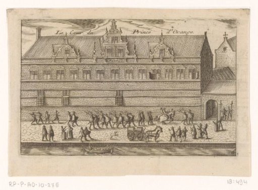 View of the Prinsenhof in Leiden