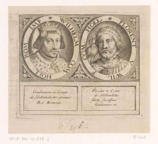 Portraits of Willem II and Floris V
