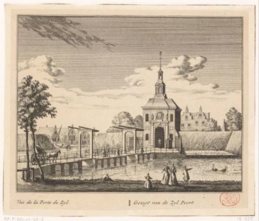 View of the Zijlpoort in Leiden