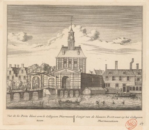 View of the Blauwpoort in Leiden