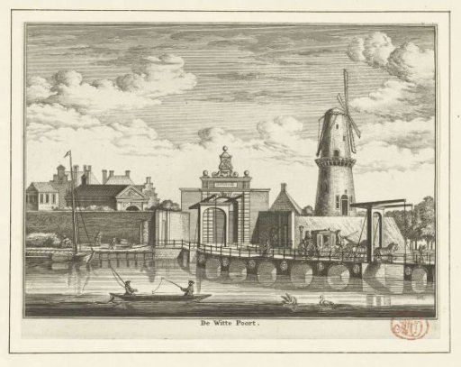 View of the Witte Poort in Leiden
