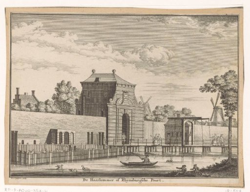 View of the Rijnsburgerpoort in Leiden