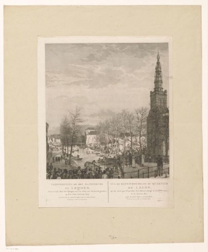 Destruction at the Steenschuur after the Leiden gunpowder explosion, 1807