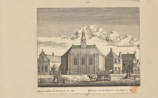 View of the church in Noordwijk aan Zee