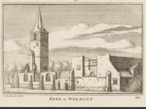 View of the church in Warmond, 1600
