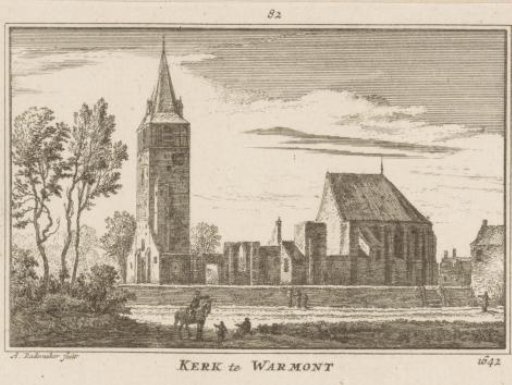View of the church in Warmond, 1642