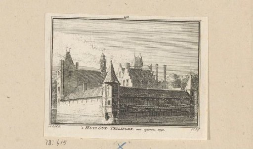 View of Kasteel Oud-Teylingen, 1740