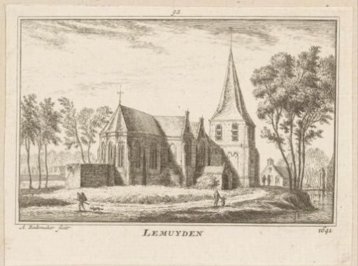 View of the church in Leimuiden, 1641