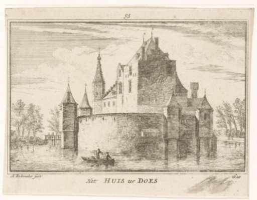 View of Huis ter Does near Leiderdorp, 1620