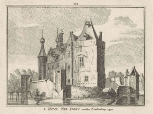 View of the House ter Does near Leiderdorp, 1730
