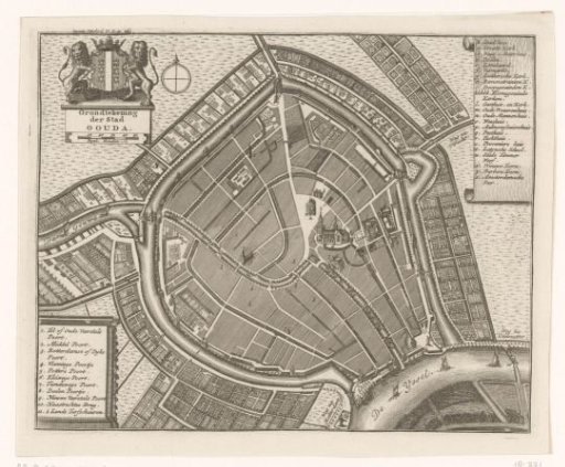 Map of Gouda