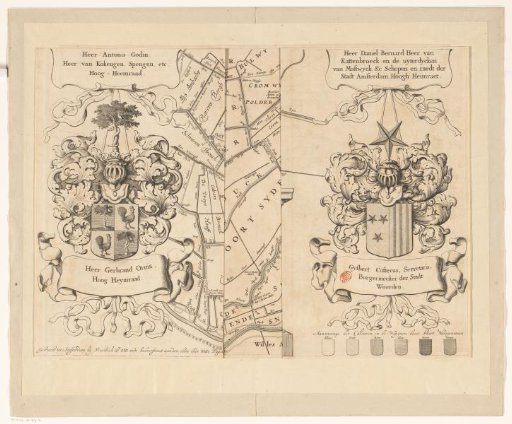Map of the Hoogheemraadschap of Woerden (lower part)