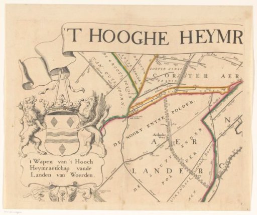 Map of the Hoogheemraadschap of Woerden (first part)