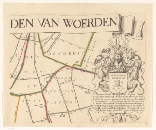 Map of the Hoogheemraadschap of Woerden (third part)