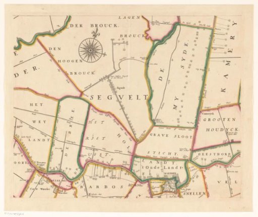 Map of the Hoogheemraadschap of Woerden (fifth part)