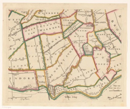 Map of the Hoogheemraadschap of Woerden (eighth part)