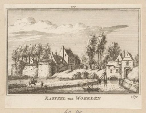 View of Slot Woerden, 1670