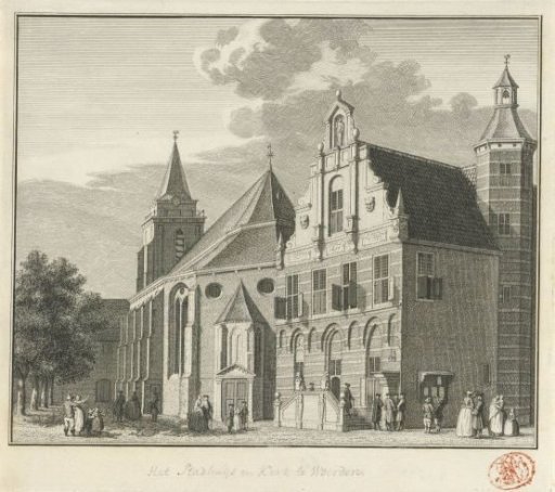 View of the Church and Town Hall in Woerden