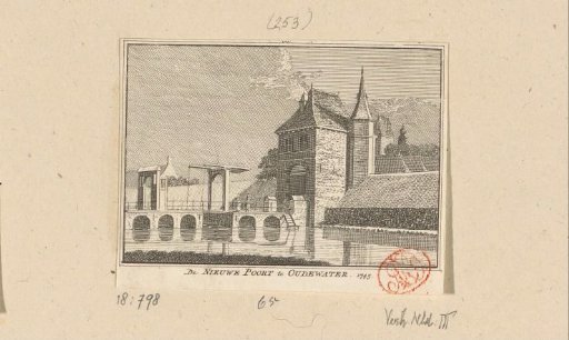 View of the New Gate at Oudewater, 1745