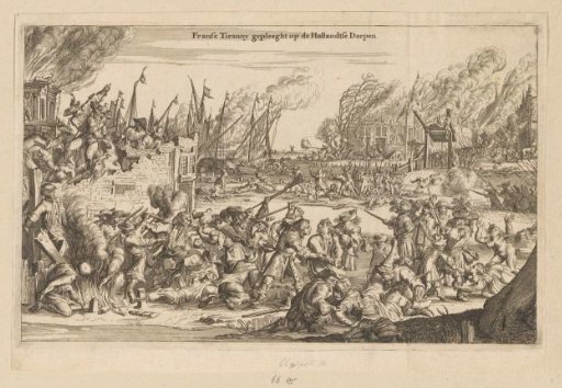 Cruelties of the French in Bodegraven and Zwammerdam, 1672