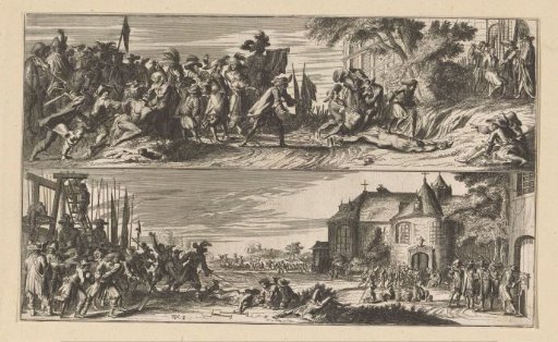 Two Depictions of French Cruelties, 1672