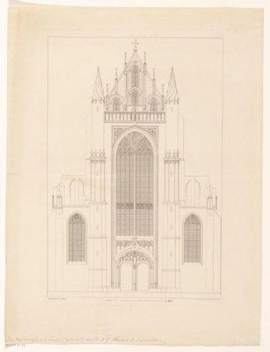 North Portal of the Hooglandse Church in Leiden