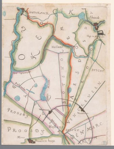 Part of a Map of the Rijnland Water Board, with Abcoude and Vinkeveen