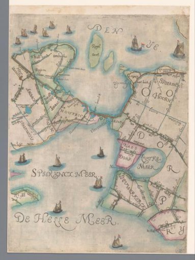 Part of a Map of Rijnland, with the Haarlemmermeer and the IJ