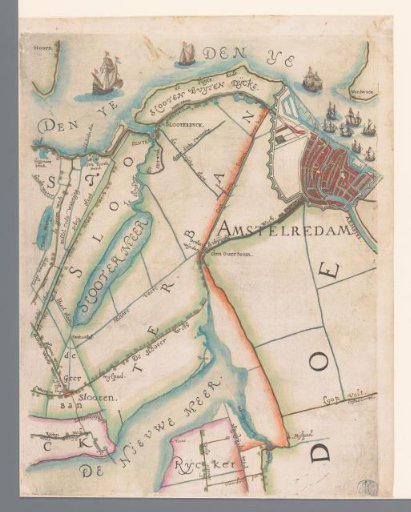 Part of a Map of Rijnland, with Amsterdam and Surroundings
