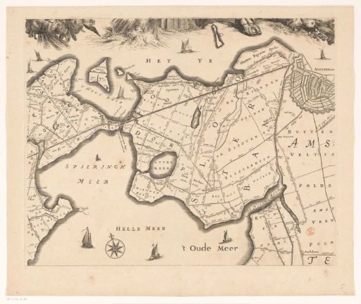 Map of the Hoogheemraadschap of Rijnland (fifth part)