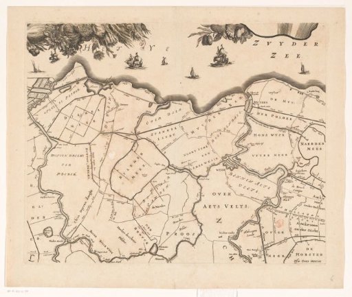 Map of the Hoogheemraadschap of Rijnland (sixth part)