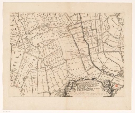 Map of the Hoogheemraadschap of Rijnland (fourteenth part)