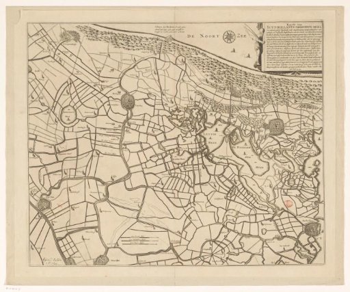 Historical Map of a Part of South and North Holland