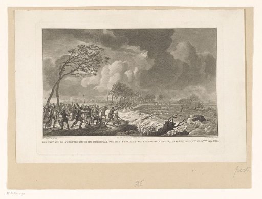 Dike breach at Gouda, 1776