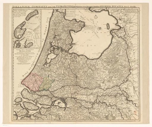 Map of Holland, Utrecht and part of Gelderland